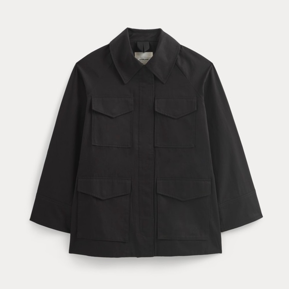 Everlane Women's Field Jacket in Black, Size Small, Cotton - Picture 2 of 3